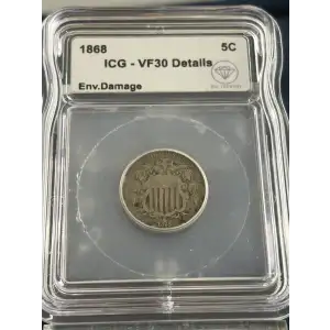 Nickel Five Cent Pieces-Shield 1866-1883
