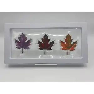 Leaves of Fall Colorized Maple Series 3/4 oz Silver Bullion Coin City (Box) (5)
