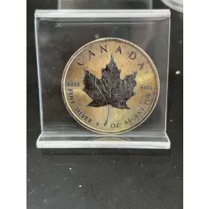 1 oz Canadian Silver Maple Leaf (Toned) (4)