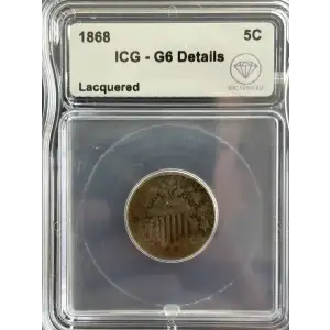 Nickel Five Cent Pieces-Shield 1866-1883