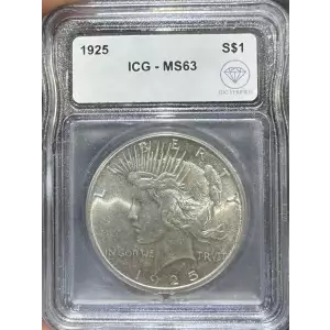 1925 Peace Silver Dollar ICG MS63 IDC Verified (2)