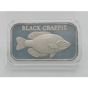 Black Crappie 1 oz Silver Bar