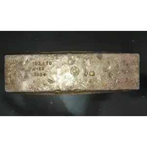 101.4 oz Amex Poured Silver Bar Vintage (3)