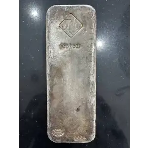 100oz Johnson Matthey Vintage Canada Inner Oval Logo (Absent Serial  Variety)