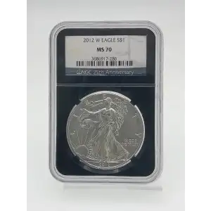 2012 W American Silver Eagle NGC MS70 25th Anniversary
