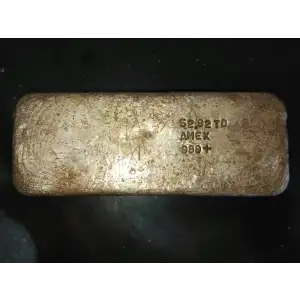 52.95 oz Amex Poured Silver Bar Vintage