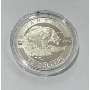 2013 $10 Canada: The Polar Bear - Pure Silver Coin