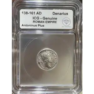 Roman Empire AD 138-161 AR Denarius Antoninus Pius