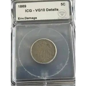 Nickel Five Cent Pieces-Shield 1866-1883