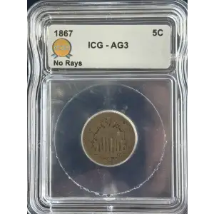Nickel Five Cent Pieces-Shield 1866-1883 (2)
