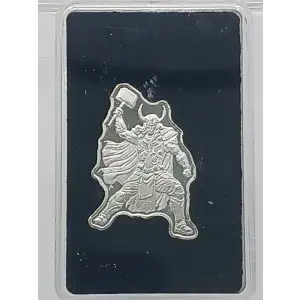 5 gram God of Lightning: Thor Silver Bar by Pan Silver Company (Box/Opened) (2)