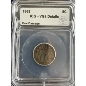Nickel Five Cent Pieces-Shield 1866-1883 (2)