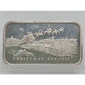 2002 Christmas Santa Hanging Stockings 1 oz Silver Bar SilverTowne [DUPLICATE for #564576] (4)