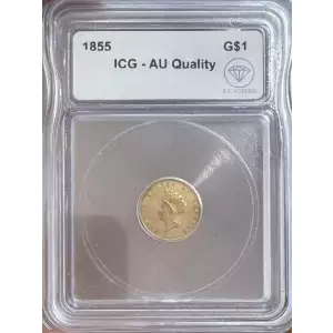 Gold Dollars---Indian Princess Head, Small Head 1854-1856 -Gold- 1 Dollar