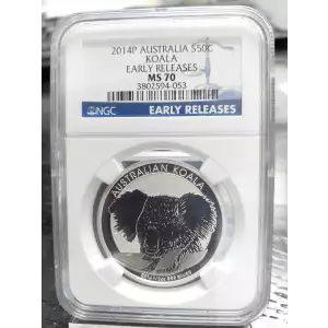 2014P Australia S50C Koala EARLY RELEASES MS 70