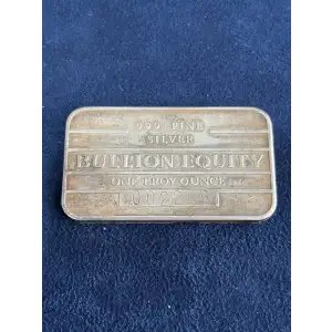 Bullion Equity 1 oz Silver Vintage Bar - #002206