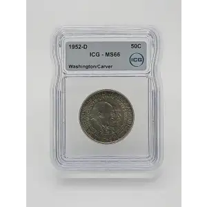 Classic Commemorative Silver---Carver/Washington Commemorative 1951-1954-Silver- 0.5 Dollar (4)