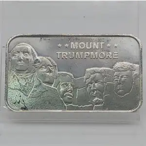 1 oz Silver Bar - Trump Mount Trumpmore Scottsdale Mint (2)