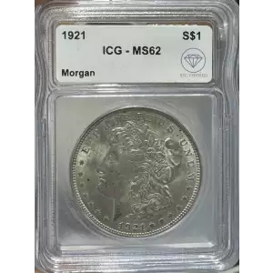 1921 Morgan Dollar ICG MS62 IDC Verified