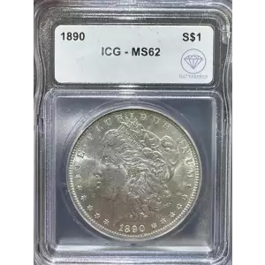 1890 Morgan Dollar ICG MS62 IDC Verified (2)