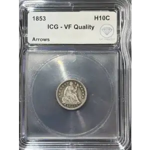 Half Dimes---Liberty Seated 1837-1873-Silver- 0.5 Dime (2)