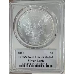 2010 $1 Silver Eagle Mercanti Flag Signature (2)
