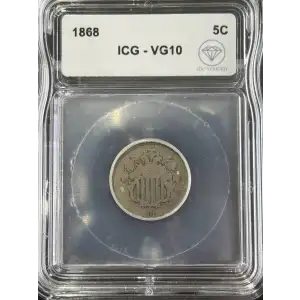 Nickel Five Cent Pieces-Shield 1866-1883