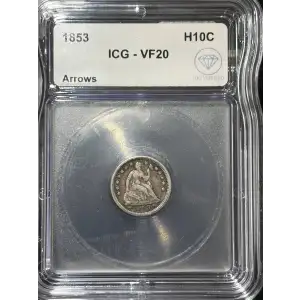 Half Dimes---Liberty Seated 1837-1873-Silver- 0.5 Dime (2)