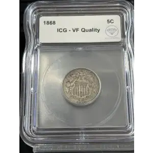 Nickel Five Cent Pieces-Shield 1866-1883