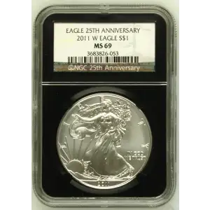 2011 W BURNISHED SILVER EAGLE (2)